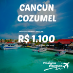 IMPERDÍVEL!!! Promoção de passagens para <b>CANCUN</b> e <b>COZUMEL</b>, a partir de R$ 1.100, ida e volta!