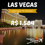 IMPERDÍVEL!!! Pacote em promoção para <b>LAS VEGAS</b>!!! Passagem + Hotel a partir de R$ 1.584, ida e volta!!!