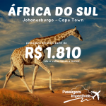 Promoção de passagens para a <b>ÁFRICA DO SUL </b>! A partir de R$ 1.810, ida e volta, com várias datas de embarque entre <b>Dezembro/14 e Março/15</b> – inclusive nos feriados!