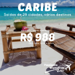 ATENÇÃO!!! A Black Friday já acabou, mas as promoções de passagens ainda não! Vários destinos no <b>CARIBE</b>, saindo de <b>29 cidades</b>! A partir de R$ 988, ida e volta!