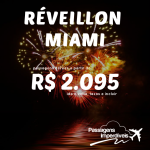 Passagens para <b>MIAMI</b>, em altíssima temporada – <b>NATAL e/ou RÉVEILLON</b>! A partir de R$ 2.095, ida e volta (R$ 2.577 COM TAXAS)!