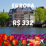 IMPERDÍVEL! Passagens para a Europa a partir de R$ 332 ida e volta!