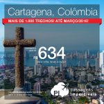 Passagens para o <b>CARIBE COLOMBIANO</b>: Vá para Cartagena, pagando a partir de R$ 634, ida e volta! Datas até Março/2016!