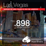 Promoção de Passagens para Las Vegas! A partir de R$ 898, ida e volta!