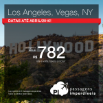 Passagens para <b>NOVA YORK</b>, <b>LOS ANGELES</b> ou <b>LAS VEGAS</b>! A partir de R$ 782, ida e volta!