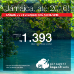 Promoção de passagens para a <b>JAMAICA</b>! A partir de R$ 1.393, ida e volta; a partir de R$ 2.016, ida e volta, COM TAXAS INCLUÍDAS, em até 10x sem juros!