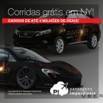 UBER oferece corridas <b>GRÁTIS</b> em <b>NOVA YORK</b> em carros futurísticos avaliados em até 4 milhões de reais! Saiba como aproveitar!