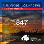 Promoção de Passagens para os <b>Estados Unidos: Las Vegas, Los Angeles</b>! A partir de R$ 847, ida e volta; a partir de R$ 1.279, ida e volta, COM TAXAS INCLUÍDAS!