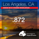 Seleção de Passagens para <b>LOS ANGELES</b>! A partir de R$ 872, ida e volta; a partir de R$ 1.314, ida e volta, COM TAXAS INCLUÍDAS! Saídas de 35 cidades brasileiras!