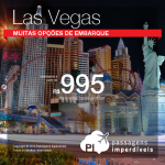 Promoção de Passagens para <b>Estados Unidos: Las Vegas</b>! A partir de R$ 995, ida e volta; a partir de R$ 1.434, ida e volta, COM TAXAS INCLUÍDAS!