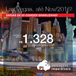 Promoção de Passagens para <b>LAS VEGAS</b>! A partir de R$ 1.328, ida e volta; a partir de R$ 1.778, ida e volta, COM TAXAS INCLUÍDAS, em até 9x sem juros!