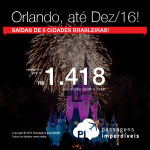 Vamos pra Disney? Promoção de Passagens para <b>ORLANDO</b>! A partir de R$ 1.418, ida e volta; a partir de R$ 1.893, ida e volta, COM TAXAS INCLUÍDAS, em até 5x sem juros!