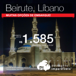 Promoção de Passagens para <b>Líbano: Beirute</b>! A partir de R$ 1.585, ida e volta; a partir de R$ 1.936, ida e volta, COM TAXAS INCLUÍDAS!