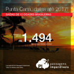 Promoção de Passagens para a <b>República Dominicana: Punta Cana</b>! A partir de R$ 1.494, ida e volta; a partir de R$ 1.985, ida e volta, COM TAXAS INCLUÍDAS, em até 10x sem juros!