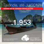 Promoção de Passagens da Qatar para a <b>Tailândia: Bangkok</b>! A partir de R$ 1.953, ida e volta; a partir de R$ 2.336, ida e volta, COM TAXAS INCLUÍDAS! Datas até 2017!