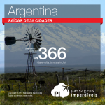 Promoção de Passagens para <b>Argentina: Buenos Aires, Cordoba, Mendoza, Rosario</b>! A partir de R$ 366, ida e volta; a partir de R$ 780, ida e volta, COM TAXAS INCLUÍDAS!