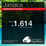 Passagens para a <b>Jamaica: Kingston, Montego Bay</b>! A partir de R$ 1.614, ida e volta; a partir de R$ 2.307, ida e volta, COM TAXAS INCLUÍDAS!