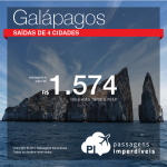 Promoção de Passagens para o <b>Equador: Galápagos</b>! A partir de R$ 1.574, ida e volta; a partir de R$ 2.187, ida e volta, COM TAXAS INCLUÍDAS!