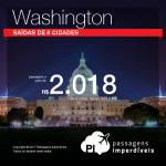 Promoção de Passagens para os <b>Washington</b>! A partir de R$ 2.018, ida e volta, COM TAXAS INCLUÍDAS!