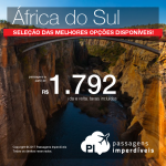 Promoção de Passagens para a <b>África do Sul: Cape Town, Joanesburgo</b>! A partir de R$ 1.792, ida e volta, COM TAXAS INCLUÍDAS!