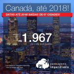 Promoção de Passagens para o <b>Canadá: Montreal, Ottawa, Quebec</b>! A partir de R$ 1.966, ida e volta, COM TAXAS INCLUÍDAS!