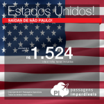 Mais Estados Unidos!!!! Promoção de Passagens para <b>Cincinnati, Detroit, Minneapolis ou Atlanta</b>! A partir de R$ 1.524, ida e volta, COM TAXAS! Saídas de SP!