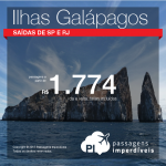 Promoção de Passagens para o <b>Equador: Galápagos</b>! A partir de R$ 1.774, ida e volta, COM TAXAS INCLUÍDAS!