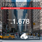 Promoção de Passagens para os <b>Estados Unidos: Nova York</b>! A partir de R$ 1.678, ida e volta, COM TAXAS INCLUÍDAS!