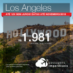 Promoção de Passagens para <b>Los Angeles</b>! A partir de R$ 1.981, ida e volta, COM TAXAS INCLUÍDAS! Até 12x SEM JUROS! Datas até Novembro/2018.