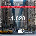 Promoção de Passagens para os <b>Estados Unidos: Nova York</b>! A partir de R$ 1.628, ida e volta, COM TAXAS INCLUÍDAS! Até 5x SEM JUROS! Datas até Novembro/2018.