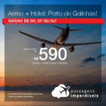 Promoção de PASSAGEM + HOTEL  para <b>PORTO DE GALINHAS</b>! A partir de R$ 590, por pessoa, com taxas!