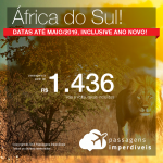 Promoção de Passagens para a <b>África do Sul: Cape Town, Joanesburgo</b>! A partir de R$ 1.436, e Ano Novo, a partir de R$ 2.109, ida e volta, COM TAXAS! Até 4x SEM JUROS! Datas até Março/2019!