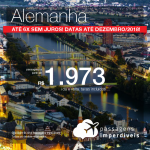 Promoção de Passagens para a <b>Alemanha: Frankfurt ou Munique</b>! A partir de R$ 1.973, ida e volta, COM TAXAS!  Até 6x SEM JUROS! Datas até Dezembro/2018!