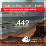 Promoção de PASSAGEM + HOTEL para a <b>PRAIA DE PIPA</b>! A partir de R$ 442, por pessoa, com taxas, em até 10x SEM JUROS! Datas até 2019!