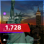 Passagens em promoção para NOVA YORK, com valores a partir de R$ 1.728, ida e volta, C/ TAXAS!