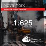 Promoção de Passagens para <b>NOVA YORK</b>! A partir de R$ 1.625, ida e volta, COM TAXAS, em até 6x SEM JUROS! Datas para viajar até 2019!