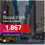 Promoção de Passagens para <b>NOVA YORK</b>! A partir de R$ 1.867, ida e volta, c/ taxas!