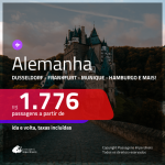 Promoção de Passagens para a <b>ALEMANHA: Berlim, Colonia, Duesseldorf, Frankfurt, Hamburgo, Hannover, Munique ou Stuttgart</b>! A partir de R$ 1.776, ida e volta, c/ taxas!