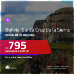 Promoção de Passagens para a <b>BOLÍVIA: Santa Cruz de la Sierra</b>! A partir de R$ 795, ida e volta, c/ taxas!