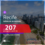 Promoção de Passagens para <b>RECIFE</b>! A partir de R$ 207, ida e volta, c/ taxas!