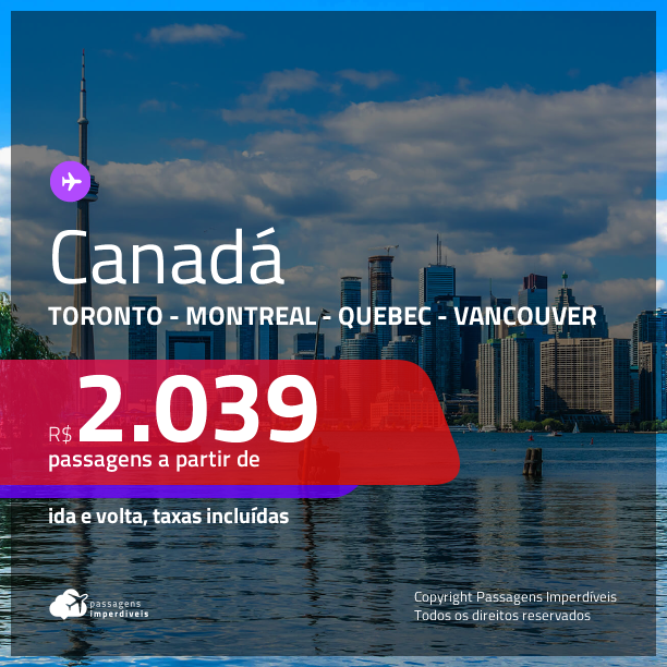 Canadá Página 9 Dicas De Passagens Aéreas Nacionais E Internacionais Em Promoção 2350