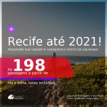 Programe sua viagem para a Praia dos Carneiros e Porto de Galinhas! Passagens para o <b>RECIFE</b>, com datas para viajar até Outubro 2021! A partir de R$ 198, ida e volta, c/ taxas!