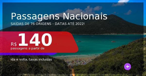 MUITO BOM!!! PASSAGENS NACIONAIS Em Promoção! Valores A Partir De R ...