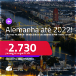 Passagens para a <strong>ALEMANHA: Berlim, Duesseldorf, Frankfurt, Hamburgo ou Munique</strong>! A partir de R$ 2.730, ida e volta, c/ taxas! Destino reabre para Brasileiros vacinados a partir de 22/08!