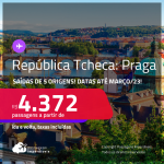 Promoção de Passagens para a <strong>REPÚBLICA TCHECA: Praga</strong>! A partir de R$ 4.372, ida e volta, c/ taxas!