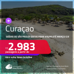 Seleção de Passagens para <strong>CURAÇAO</strong>! A partir de R$ 2.983, ida e volta, c/ taxas!