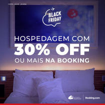 Black Friday: 30% OFF ou mais em hospedagem pela Booking