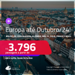 Passagens para a <strong>EUROPA: Bruxelas, Copenhagen, Islândia, Malta, Oslo, Praga ou Albânia!</strong> A partir de R$ 3.796, ida e volta, c/ taxas! Datas para viajar até Outubro/24!