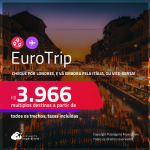 EuroTrip! Chegue por <strong>LONDRES</strong>, e vá embora pela <strong>ITÁLIA:</strong> <strong>Florença, Milão, Roma ou Veneza</strong>, ou vice-versa! A partir de R$ 3.966, todos os trechos, c/ taxas! Em até 8x SEM JUROS!