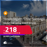 Hospedagem com CAFÉ DA MANHÃ em <strong>SANTIAGO</strong>! A partir de R$ 218, por dia, em quarto duplo!